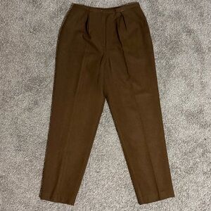 Vintage Liz Claiborne Villager Women’s Wool Blend Pants Brown Size 10
